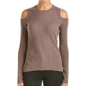Elie Tahari Mariah Cold Shoulder Pullover Sweater